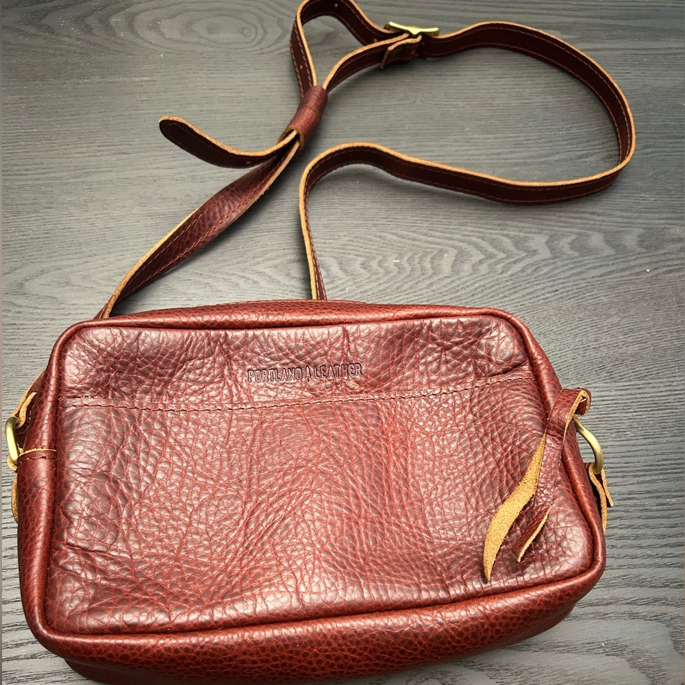 Large Portland leather crossbody